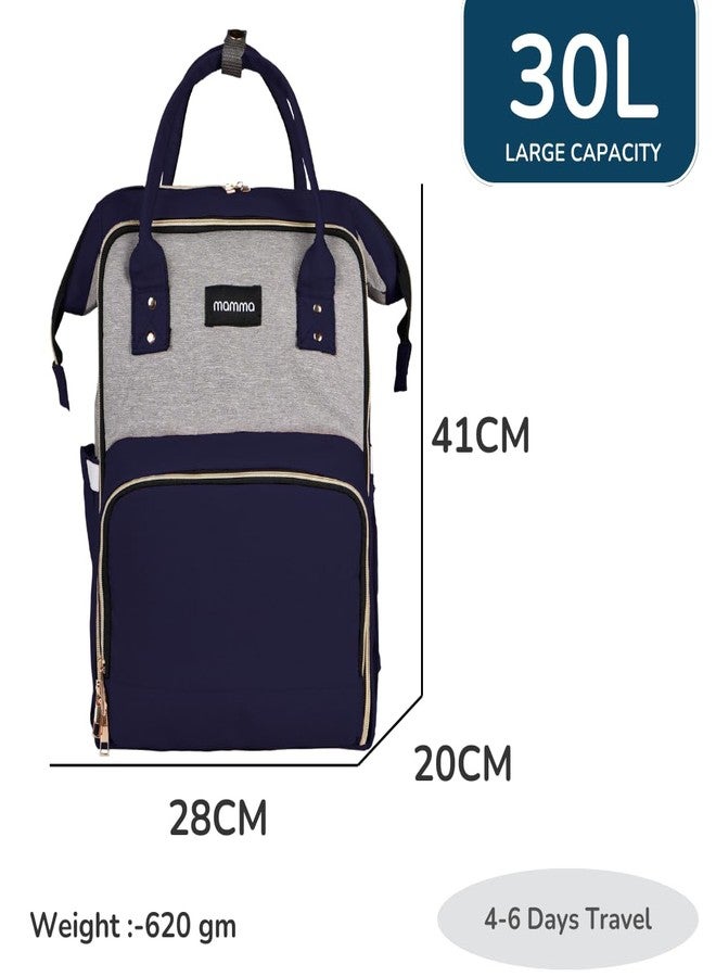 MAMMA Dual Partition Diaper Bag for Mothers for Travel, Baby Bag for Mother Travel,16 Pockets Diaper Bags for Mom and Hospital Bag for Delivery Women,Unisex Baby Diaper Bag with 9 Month Warranty - Image 5